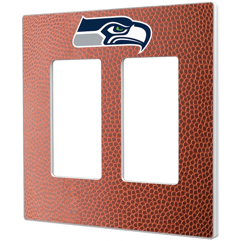 Seattle Seahawks Football Design Double Rocker Light Switch Plate