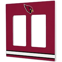 Arizona Cardinals Stripe Double Rocker Light Switch Plate