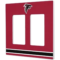 Atlanta Falcons Stripe Double Rocker Light Switch Plate