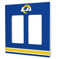 Los Angeles Rams Stripe Double Rocker Light Switch Plate