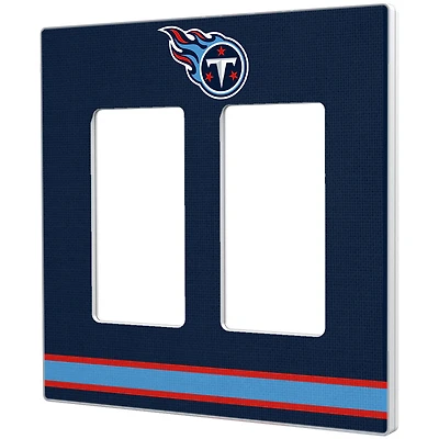 Tennessee Titans Stripe Double Rocker Light Switch Plate