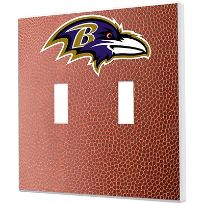 Baltimore Ravens Football Design Double Toggle Light Switch Plate