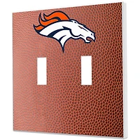 Denver Broncos Football Design Double Toggle Light Switch Plate