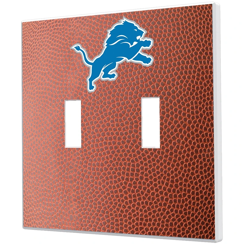 Detroit Lions Football Design Double Toggle Light Switch Plate