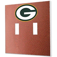 Green Bay Packers Football Design Double Toggle Light Switch Plate