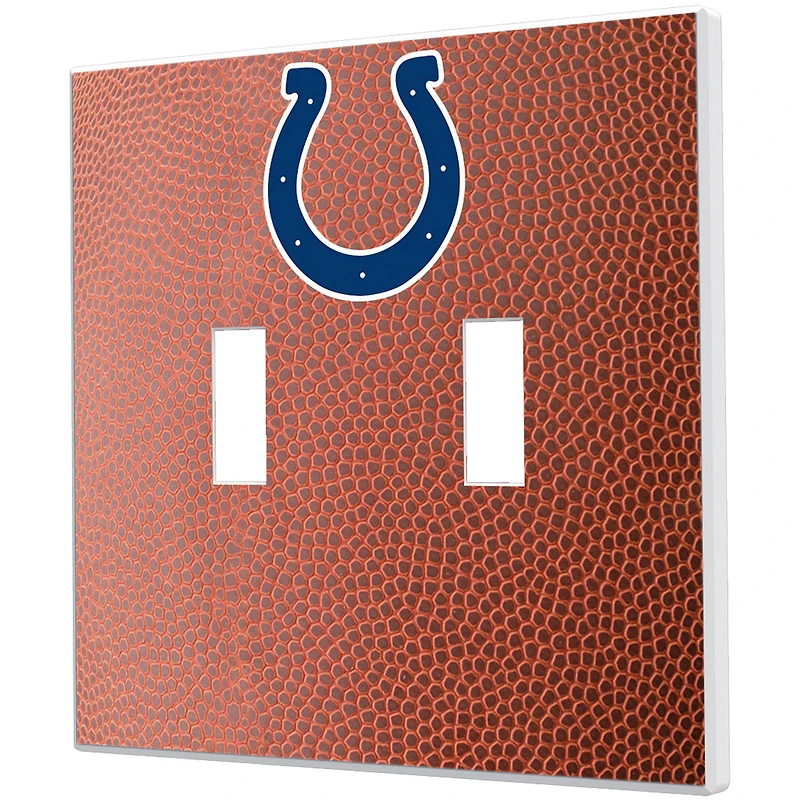 Indianapolis Colts Football Design Double Toggle Light Switch Plate