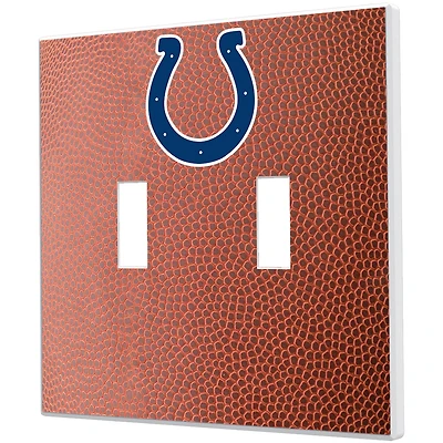 Indianapolis Colts Football Design Double Toggle Light Switch Plate