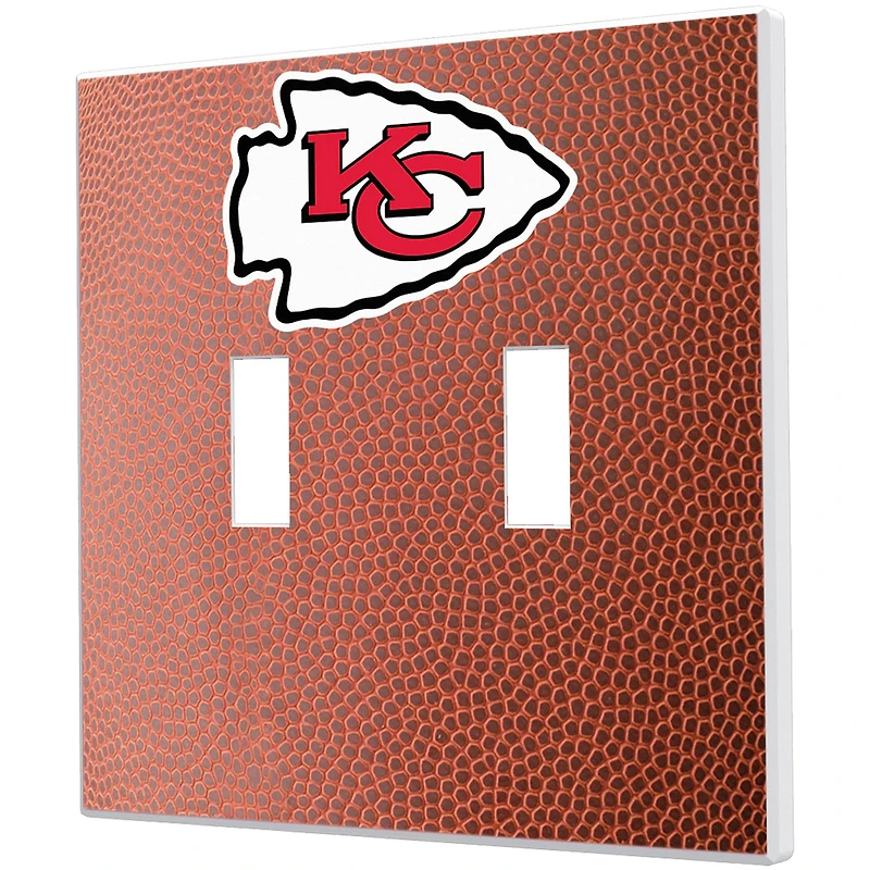 Kansas City Chiefs Football Design Double Toggle Light Switch Plate