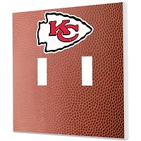 Kansas City Chiefs Football Design Double Toggle Light Switch Plate