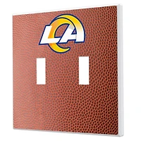 Los Angeles Rams Football Design Double Toggle Light Switch Plate