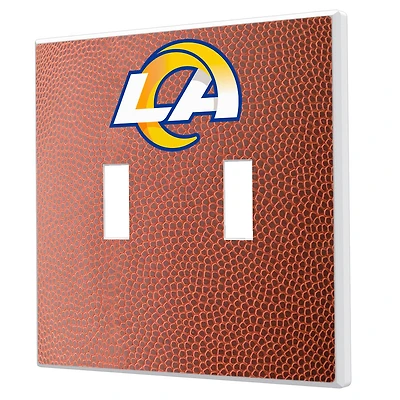 Los Angeles Rams Football Design Double Toggle Light Switch Plate