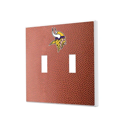 Minnesota Vikings Football Design Double Toggle Light Switch Plate