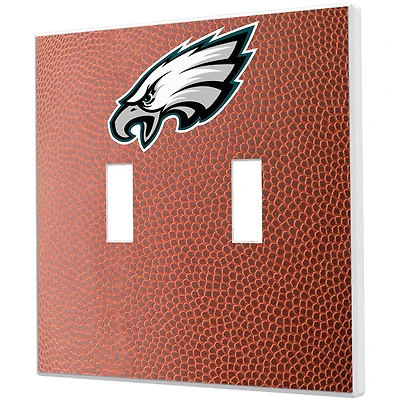 Philadelphia Eagles Football Design Double Toggle Light Switch Plate