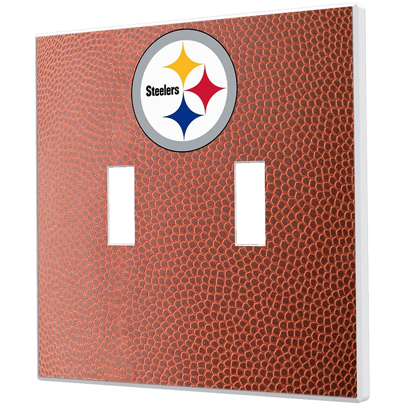 Pittsburgh Steelers Football Design Double Toggle Light Switch Plate