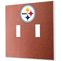 Pittsburgh Steelers Football Design Double Toggle Light Switch Plate