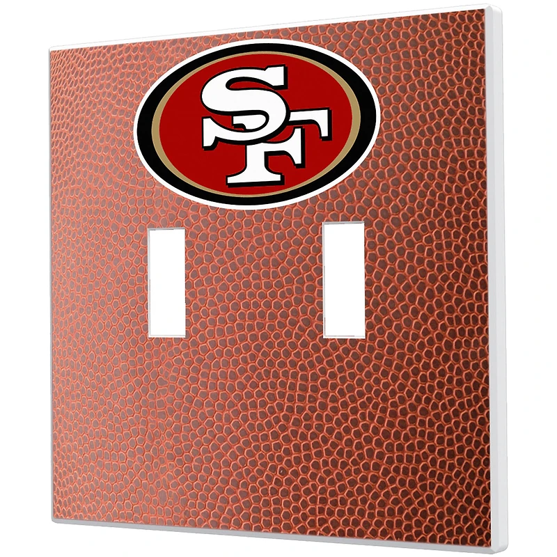San Francisco 49ers Football Design Double Toggle Light Switch Plate