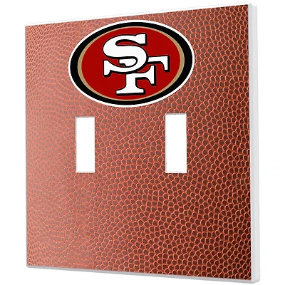 San Francisco 49ers Football Design Double Toggle Light Switch Plate