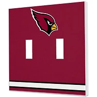 Arizona Cardinals Stripe Double Toggle Light Switch Plate