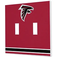 Atlanta Falcons Stripe Double Toggle Light Switch Plate