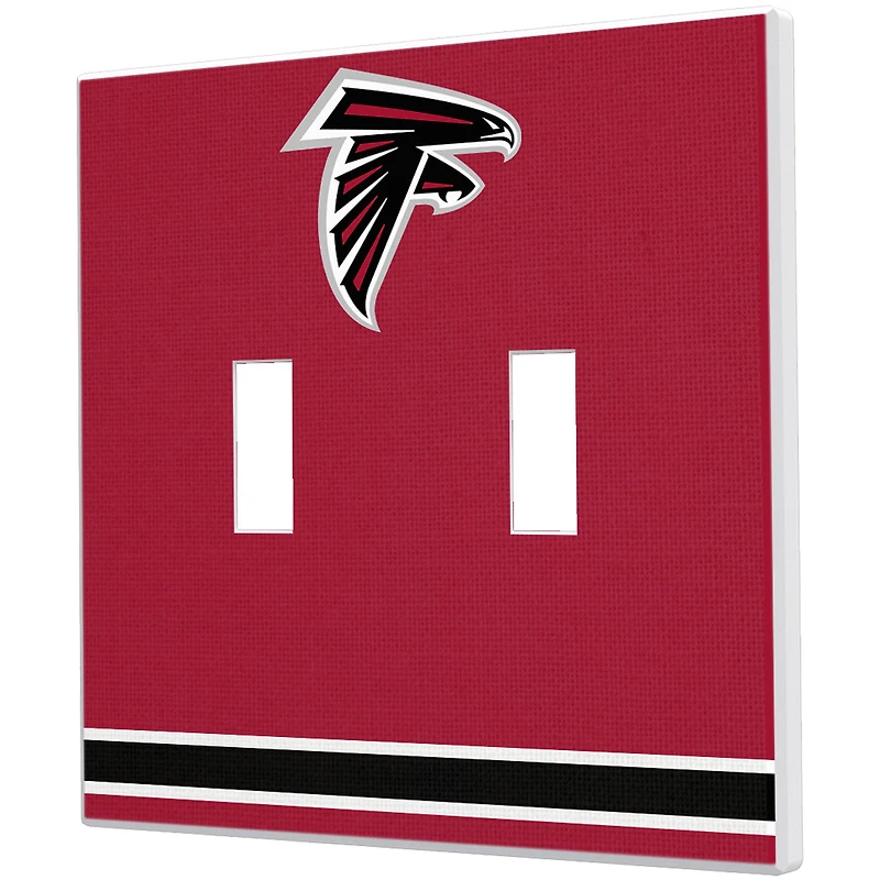 Atlanta Falcons Stripe Double Toggle Light Switch Plate