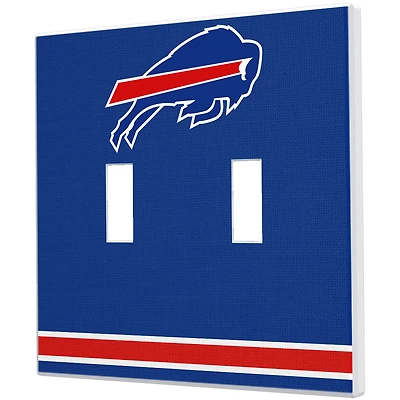 Buffalo Bills Stripe Double Toggle Light Switch Plate