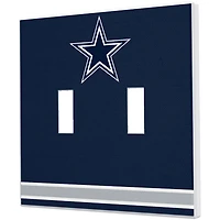 Dallas Cowboys Stripe Double Toggle Light Switch Plate