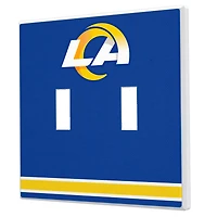 Los Angeles Rams Stripe Double Toggle Light Switch Plate