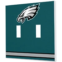 Philadelphia Eagles Stripe Double Toggle Light Switch Plate