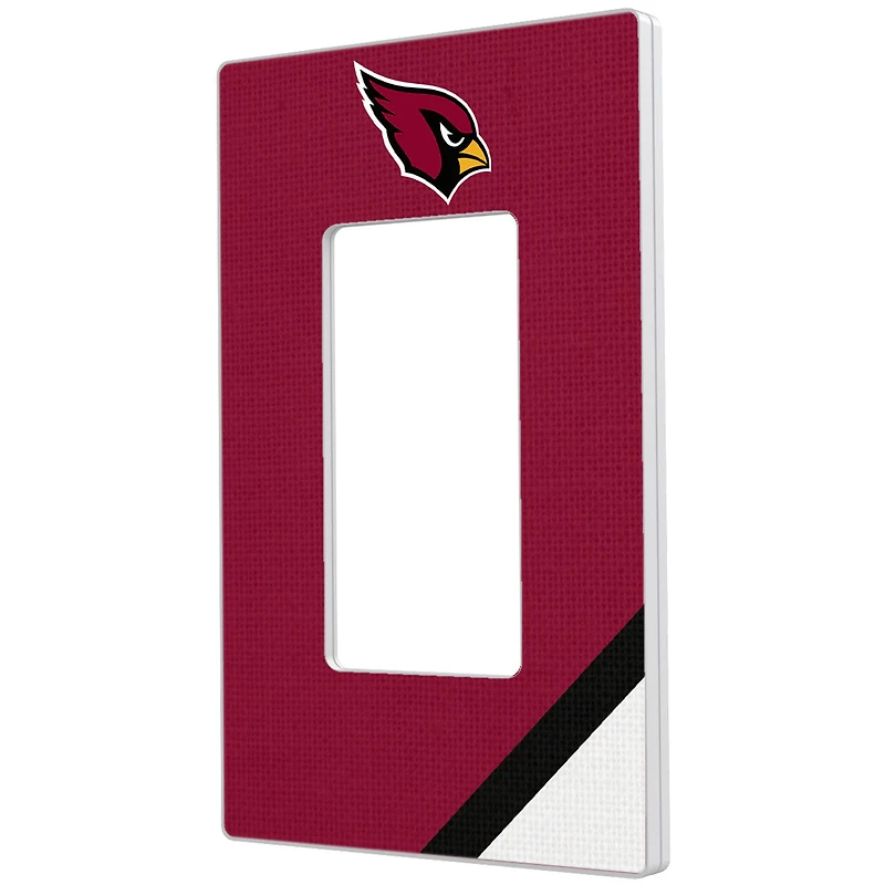 Arizona Cardinals Diagonal Stripe Single Rocker Light Switch Plate