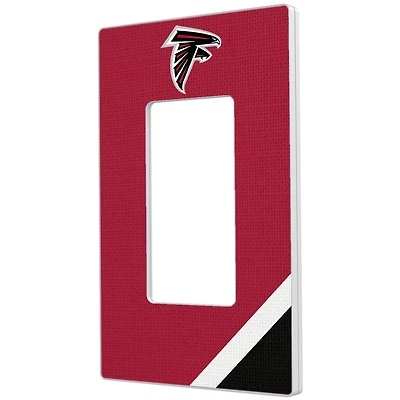 Atlanta Falcons Diagonal Stripe Single Rocker Light Switch Plate