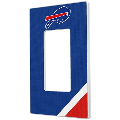 Buffalo Bills Diagonal Stripe Single Rocker Light Switch Plate