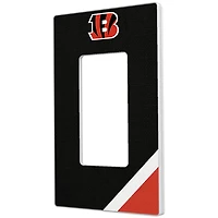 Cincinnati Bengals Diagonal Stripe Single Rocker Light Switch Plate