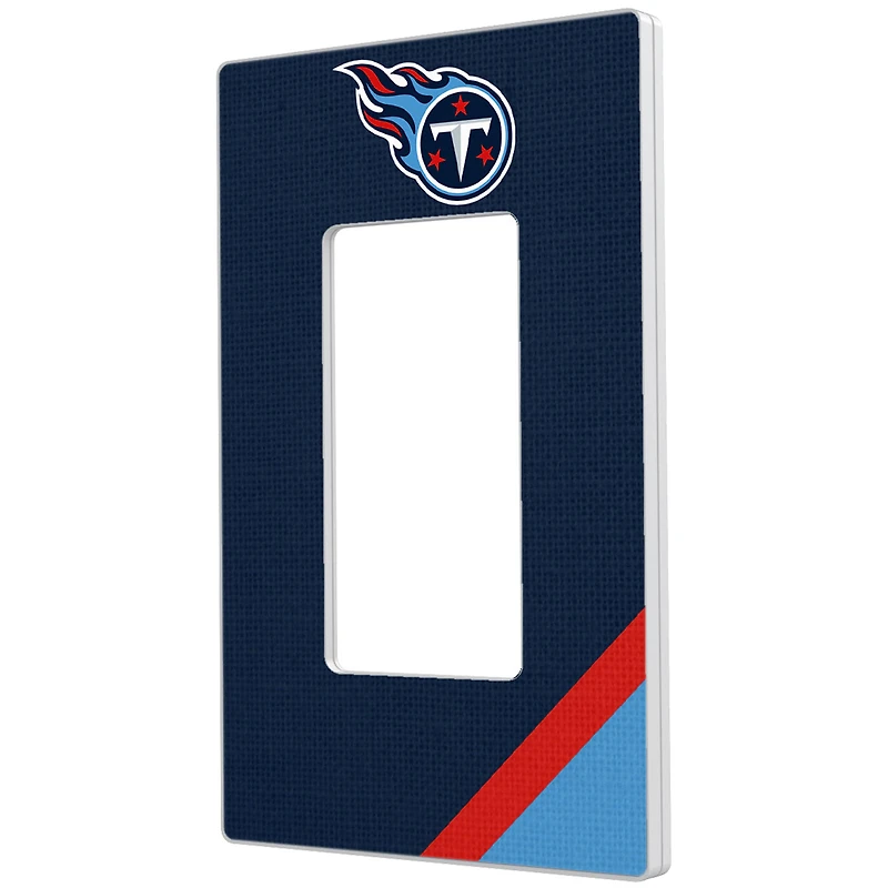 Tennessee Titans Diagonal Stripe Single Rocker Light Switch Plate