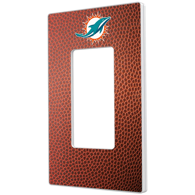 Miami Dolphins Football Design Single Rocker Light Switch Plate