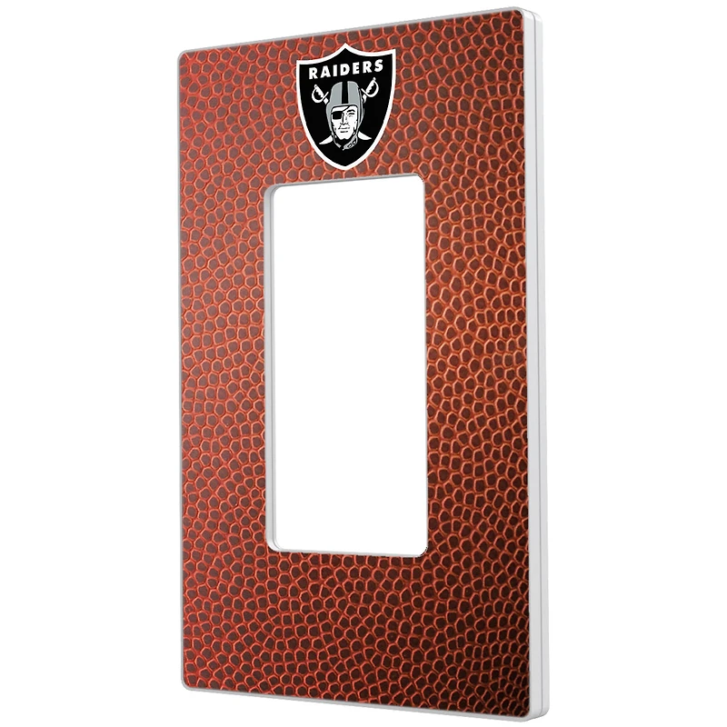 Las Vegas Raiders Football Design Single Rocker Light Switch Plate