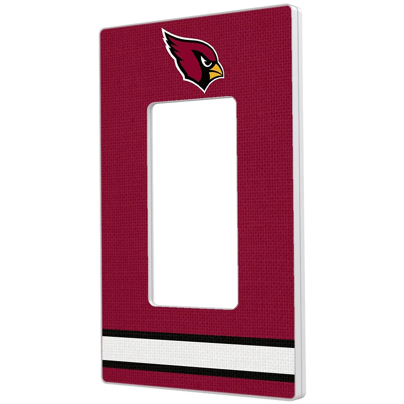 Arizona Cardinals Stripe Single Rocker Light Switch Plate