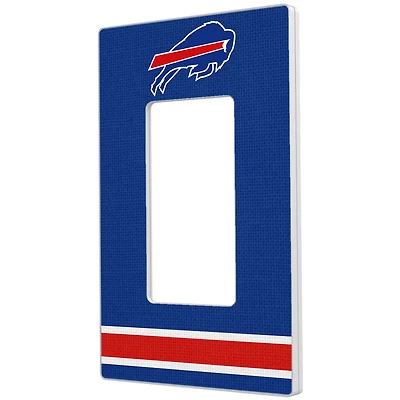 Buffalo Bills Stripe Single Rocker Light Switch Plate