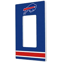 Buffalo Bills Stripe Single Rocker Light Switch Plate