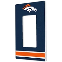 Denver Broncos Stripe Single Rocker Light Switch Plate