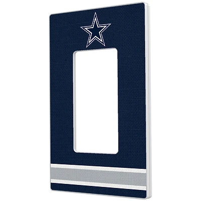 Dallas Cowboys Stripe Single Rocker Light Switch Plate
