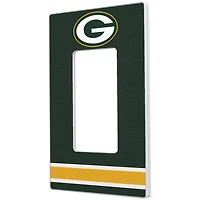 Green Bay Packers Stripe Single Rocker Light Switch Plate