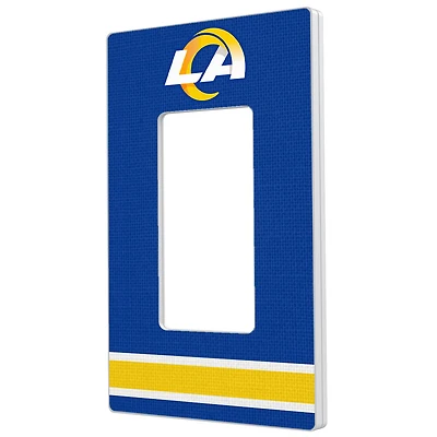 Los Angeles Rams Stripe Single Rocker Light Switch Plate