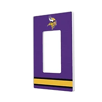 Minnesota Vikings Stripe Single Rocker Light Switch Plate