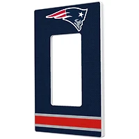 New England Patriots Stripe Single Rocker Light Switch Plate