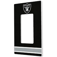 Las Vegas Raiders Stripe Single Rocker Light Switch Plate