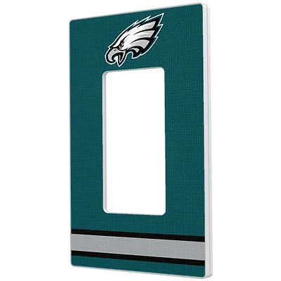 Philadelphia Eagles Stripe Single Rocker Light Switch Plate