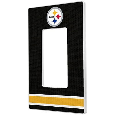 Pittsburgh Steelers Stripe Single Rocker Light Switch Plate