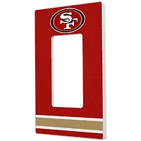 San Francisco 49ers Stripe Single Rocker Light Switch Plate