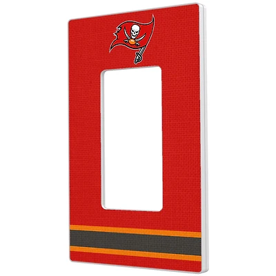 Tampa Bay Buccaneers Stripe Single Rocker Light Switch Plate