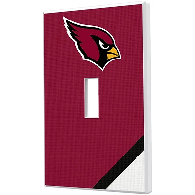 Arizona Cardinals Diagonal Stripe Single Toggle Light Switch Plate